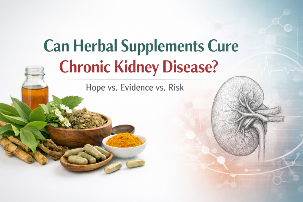 Herbal supplements and kidney disease are a difficult combination, because “natural” does not always mean safe for the kidneys.